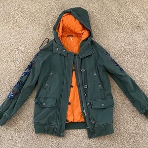 Free People embroidered jacket, XS